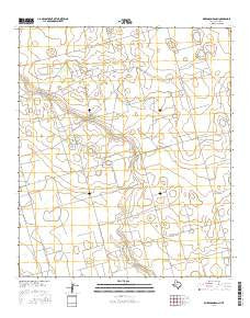 Dickenson Ranch Texas Current topographic map, 1:24000 scale, 7.5 X 7.5 Minute, Year 2016