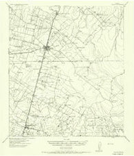 Dilley Texas Historical topographic map, 1:62500 scale, 15 X 15 Minute, Year 1942