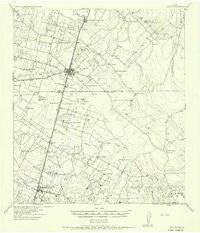 Dilley Texas Historical topographic map, 1:62500 scale, 15 X 15 Minute, Year 1942