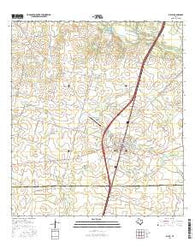 Dilley Texas Current topographic map, 1:24000 scale, 7.5 X 7.5 Minute, Year 2016