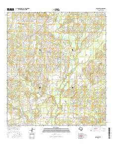 Dilworth Texas Current topographic map, 1:24000 scale, 7.5 X 7.5 Minute, Year 2016