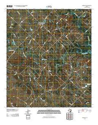 Dime Box Texas Historical topographic map, 1:24000 scale, 7.5 X 7.5 Minute, Year 2010