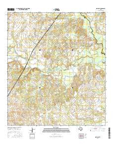 Dime Box Texas Current topographic map, 1:24000 scale, 7.5 X 7.5 Minute, Year 2016