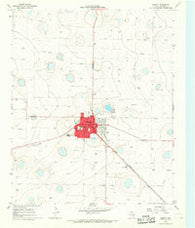 Dimmitt Texas Historical topographic map, 1:24000 scale, 7.5 X 7.5 Minute, Year 1965