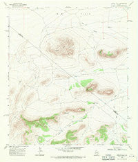Dimple Hills Texas Historical topographic map, 1:24000 scale, 7.5 X 7.5 Minute, Year 1968