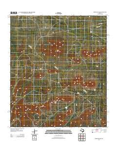 Dimple Hills Texas Historical topographic map, 1:24000 scale, 7.5 X 7.5 Minute, Year 2012