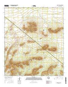 Dimple Hills Texas Current topographic map, 1:24000 scale, 7.5 X 7.5 Minute, Year 2016