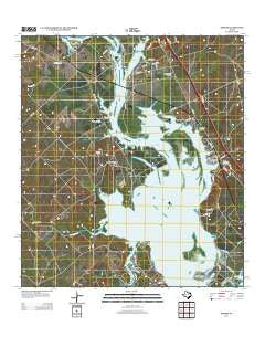 Dinero Texas Historical topographic map, 1:24000 scale, 7.5 X 7.5 Minute, Year 2013