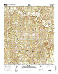 Ding Dong Texas Current topographic map, 1:24000 scale, 7.5 X 7.5 Minute, Year 2016