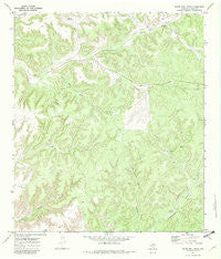 Divide Well Draw Texas Historical topographic map, 1:24000 scale, 7.5 X 7.5 Minute, Year 1970