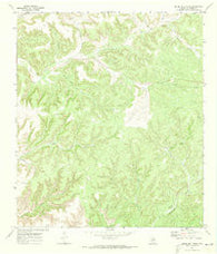 Divide Well Draw Texas Historical topographic map, 1:24000 scale, 7.5 X 7.5 Minute, Year 1970