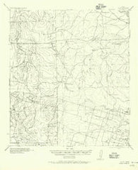 Divot Texas Historical topographic map, 1:62500 scale, 15 X 15 Minute, Year 1956