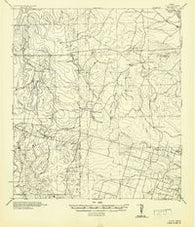 Divot Texas Historical topographic map, 1:62500 scale, 15 X 15 Minute, Year 1942