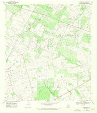 Dobrowolski Texas Historical topographic map, 1:24000 scale, 7.5 X 7.5 Minute, Year 1968