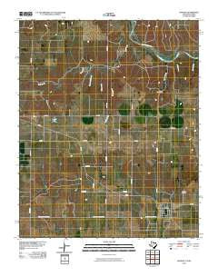 Dodson Texas Historical topographic map, 1:24000 scale, 7.5 X 7.5 Minute, Year 2010