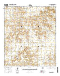 Dog Creek NW Texas Current topographic map, 1:24000 scale, 7.5 X 7.5 Minute, Year 2016
