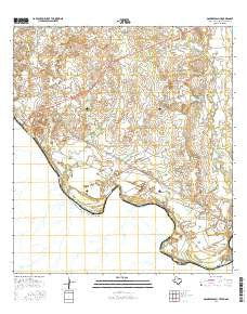 Dolores Ranch Texas Current topographic map, 1:24000 scale, 7.5 X 7.5 Minute, Year 2016
