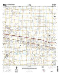 Donna Texas Current topographic map, 1:24000 scale, 7.5 X 7.5 Minute, Year 2016