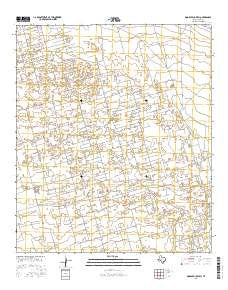 Doodle Bug Well Texas Current topographic map, 1:24000 scale, 7.5 X 7.5 Minute, Year 2016
