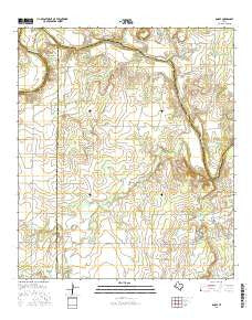 Doole Texas Current topographic map, 1:24000 scale, 7.5 X 7.5 Minute, Year 2016