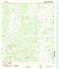 Dos Hermanos Peaks Texas Historical topographic map, 1:24000 scale, 7.5 X 7.5 Minute, Year 1982