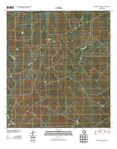 Dos Hermanos Peaks Texas Historical topographic map, 1:24000 scale, 7.5 X 7.5 Minute, Year 2010