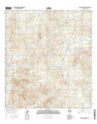 Dos Hermanos Peaks Texas Current topographic map, 1:24000 scale, 7.5 X 7.5 Minute, Year 2016