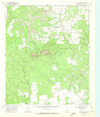 Double Mountains Texas Historical topographic map, 1:24000 scale, 7.5 X 7.5 Minute, Year 1968