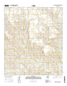 Double Mill Draw NE Texas Current topographic map, 1:24000 scale, 7.5 X 7.5 Minute, Year 2016