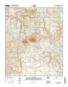 Double Mountains Texas Current topographic map, 1:24000 scale, 7.5 X 7.5 Minute, Year 2016