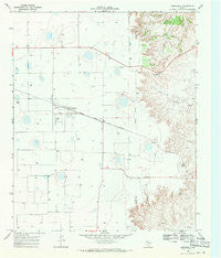 Dougherty Texas Historical topographic map, 1:24000 scale, 7.5 X 7.5 Minute, Year 1968