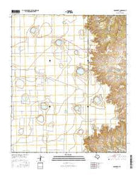 Dougherty Texas Current topographic map, 1:24000 scale, 7.5 X 7.5 Minute, Year 2016