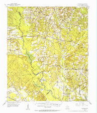 Douglass Texas Historical topographic map, 1:62500 scale, 15 X 15 Minute, Year 1952
