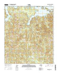 Douglassville Texas Current topographic map, 1:24000 scale, 7.5 X 7.5 Minute, Year 2016