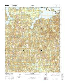 Douglassville Texas Current topographic map, 1:24000 scale, 7.5 X 7.5 Minute, Year 2016