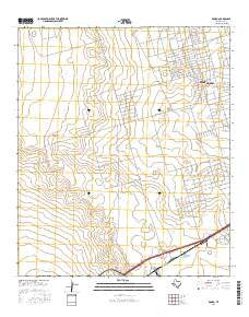 Douro Texas Current topographic map, 1:24000 scale, 7.5 X 7.5 Minute, Year 2016