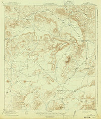 Dove Mountain Texas Historical topographic map, 1:62500 scale, 15 X 15 Minute, Year 1918
