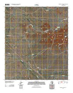 Dowman Canyon Texas Historical topographic map, 1:24000 scale, 7.5 X 7.5 Minute, Year 2010