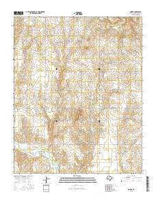 Dozier Texas Current topographic map, 1:24000 scale, 7.5 X 7.5 Minute, Year 2016