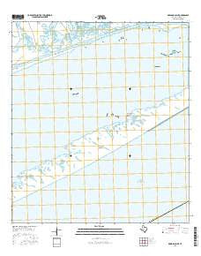 Dressing Point Texas Current topographic map, 1:24000 scale, 7.5 X 7.5 Minute, Year 2016
