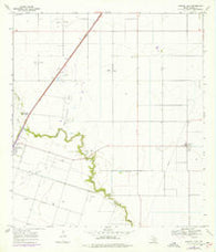 Driscoll East Texas Historical topographic map, 1:24000 scale, 7.5 X 7.5 Minute, Year 1969