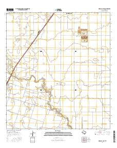 Driscoll East Texas Current topographic map, 1:24000 scale, 7.5 X 7.5 Minute, Year 2016