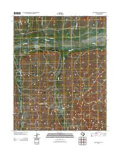 Dry Creek NE Texas Historical topographic map, 1:24000 scale, 7.5 X 7.5 Minute, Year 2012