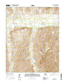Dry Creek NE Texas Current topographic map, 1:24000 scale, 7.5 X 7.5 Minute, Year 2016