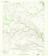 Dryden Texas Historical topographic map, 1:24000 scale, 7.5 X 7.5 Minute, Year 1968
