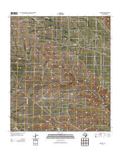 Dryden Texas Historical topographic map, 1:24000 scale, 7.5 X 7.5 Minute, Year 2012