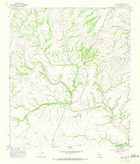 Dryden NE Texas Historical topographic map, 1:24000 scale, 7.5 X 7.5 Minute, Year 1969