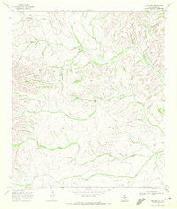 Dryden NW Texas Historical topographic map, 1:24000 scale, 7.5 X 7.5 Minute, Year 1969