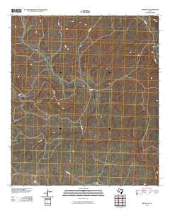 Dryden NE Texas Historical topographic map, 1:24000 scale, 7.5 X 7.5 Minute, Year 2010