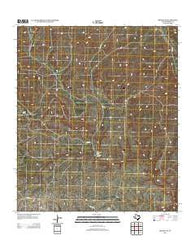 Dryden NE Texas Historical topographic map, 1:24000 scale, 7.5 X 7.5 Minute, Year 2012